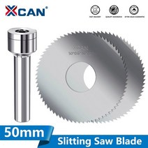 견고한 XCAN-금속 절삭 공구용 50mm 슬로팅 톱 블레이드 HSS 스틸 호환 CNC 가공, 08 50x3.5x16x32T