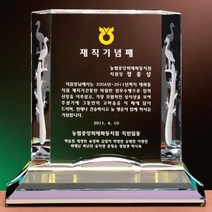 크리스탈 상패 GM0625 중형 공로패 감사패 재직기념패, 기본 : 상세페이지 참조