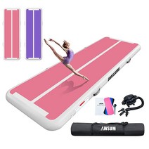 AWSUM 에어 체조 매트 3m(10피트)/4m(13피트)/4.9m(16피트)/6.1m(20피트)/7m(20피트) 공기 주입식 텀블 트랙 매트 1.2cm(4/8인치) 두께 텀블링, 16.4ft 3.3ft 4in(5 1 0.1M)