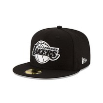 NBA 블랙 & 화이트 59Fifty 피티드 캡, Los Angeles Lakers