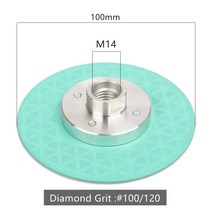 M10/M14 플랜지 앵글 그라인더 커팅 휠 100mm 톱날 진공 브레이징 다이아몬드 그라인딩 디스크(대리석 콘크리트 세라믹 타일용), M14, GREEN