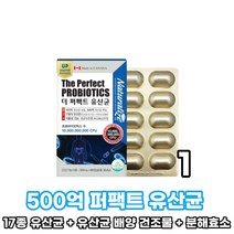 프로바이오스틱 500억 유산균 LGG 루태리 락토바실러스 가세리 장건강 유익균증식 유해균억제 식약처인증 건강기능식품, 1박스, 60캡슐