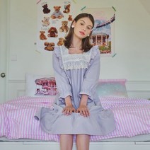 울랄라 플로이2 7부 원피스 라벤더