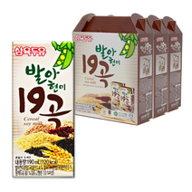 삼육두유 국산 19곡 발아 현미 (48팩) 단백질 시니어 임산부 쾌변 두유, 삼육두유 발아현미 19곡 190ml x 48팩