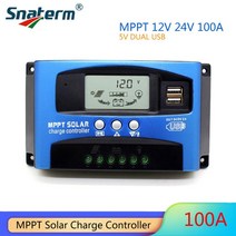 mppt 30a 40a 50a 60a 100a 태양열 충전 컨트롤러 12v24v 태양 전지 패널 배터리 조절기 충전 컨트롤러 듀얼 usb 5v2a 가정용, 12v 24vauto