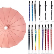 16K 우산 빗물받이 일체형 장 12컬러 캡 커버 거꾸로 지팡이 고급, 연핑크