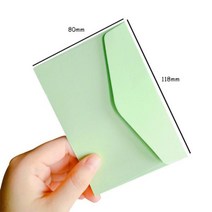 10 개몫 미니 봉투 DIY 다기능 크래프트 종이 초대장 선물 카드, 라이트 시안