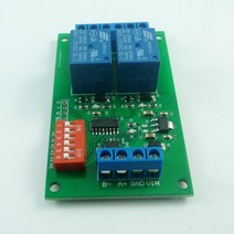 CE035 DC 12V 2 채널 RS485 릴레이 보드 UART 직렬 포트 스위치 모듈 Modbus AT 명령 제어 PLC 스마트 홈, 한개옵션0