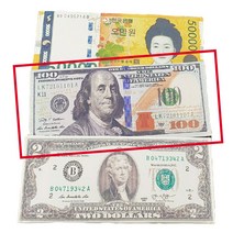 골프용 달러지갑 100달러 내기지갑 지폐지갑 신사임당, 1개