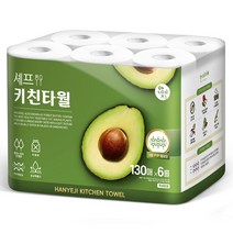 한예지 세프 천연펄프 키친타올 130매, 6개