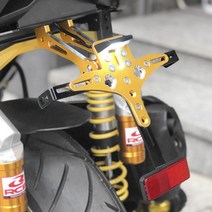 야마하 XMAX300 튜닝 번호판 브라켓 엑스맥스300 번호판 날개 다이 휀다 리스킷, Gold - 골드