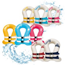 아이윙크 넥튜브형 부력보조복 부력조끼, 마린레드, 아이윙크 넥튜브 80kg