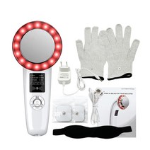 캐비테이션 기계 EMS 적외선 초음파 바디 슬리밍 마사지기 지방 버너 RF 고주파 마사지 얼굴 관리 뷰티 6 in 1, AU PLUG, 03 White NO Box