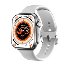 스마트 워치 심박 계 수 측정 기 원래 스마트 워치 8 울트라 시리즈 NFC GPS 액세스 잠금 해제 무선 충전, 01 Grey