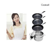 [쿡셀] 전인화 블랙큐브 더블코팅 IH 스텐프라이팬 세트, 상세 설명 참조, 상세 설명 참조