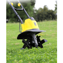 농업용관리기 경작기 소형 트랙터 텃밭 추레라 밭갈이, 2400W 전기 경작기  20m 전원 코드, 1개