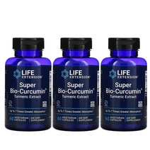 (3개) 라이프익스텐션 슈퍼바이오 커큐민 60정 x 3개 BCM95 약들약 고약사, 60caps x 3개