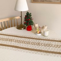 블리스상점 빈티지 레이스 테이블러너 크리스마스 6인용 식탁 러너 서랍장덮개