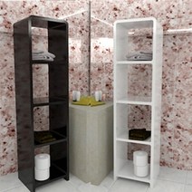 더크린 DIY 3 수납장 L1-4, 블랙