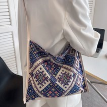 예쁜 페이즐리 숄더백 자석 패턴 토트백 데일리 에코백 캔버스 패브릭