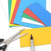 사각 잘라쓰는 마그네틱 자석 시트 어린이 집 학원 수학 수업 만들기 교구, 기본, 소 - 흰색