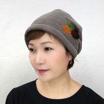 자체제작 로즈 밍크털 자수 겨울 두건 모자