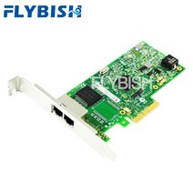 네트워크어댑터 FLYBISH I350-T2V2 PCI-E x4 Dual RJ45 Port Gigabit Ethernet Server Adapter LAN card In, 한개옵션0