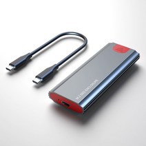 M.2 SSD NVMe 인클로저 어댑터 도구 무료 알루미늄 케이스 USB C 3.1 2세대 10Gbps to PCIe 외부, 04 NVMe Case CC Cable
