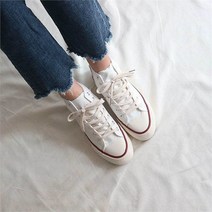 [리더스] 여성 하이탑 운동화 컨버스 하이탑 봄코디 화이트 색상 (5188903)