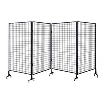 스탠드 작품 전시대 미술 파티션 전시 가벽 랙 사진, 180x100 4피스 흰색