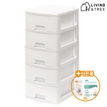 [리빙앤트리] 베이직서랍장 5단, 아이보리 단품
