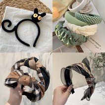 복고풍 패턴 데일리 헤어밴드 머리띠