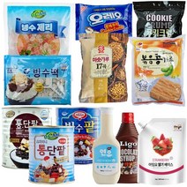 팥빙수재료 세트 눈꽃 빙수토핑 통단팥 빙수떡 빙수제리 콩가루 빙수시럽 모음, 1. 롯데 빙수팥 3kg