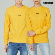 잠뱅이 공용 기획 자수 포인트 솔리드 맨투맨 JJ9WTS91-YE