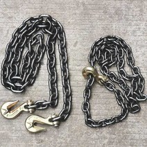 크레인 후크 쇠사슬 갈고리 리프링 견인 인양 체인, 2톤 x 4m (더블 그래플)