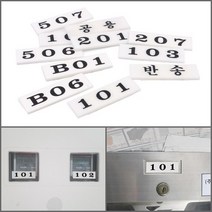 우편함 호수표시판 화이트 B01 택배무인함 스마트택배함넘버링, 반송
