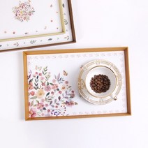 PGM^*^몰플로라 사각 트레이 우드쟁반 나무 베이커리 카페 업소용 빵쟁반^*췤pgm, *^*옵션*^중