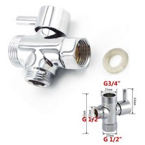 스테인레스 스틸 G7/8 "G1/2" G3/4 "다이버터 밸브 3 방향 물 분리기 화장실 샤워 헤드 티, 03 G3 4