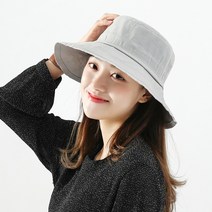 벙거지모자 여성 봄 여름 넓은챙 캠핑 등산 모자 여자 면 버킷햇 심플하디어햇 (3컬러)