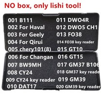 수입차부품 호환부품 001020 상자 없음 Lishi 2 In 1 도구 B111 BW9MH CY24 DAT17 DWO4R DWO5 CH1 FO38 GT10 GT15 GM37 GM