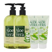2+2 푸드어홀릭 알로에베라 수딩젤 500+100ml, 없음
