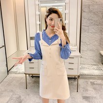 나시원피스패션 봄 여름 스타일리쉬 슬림핏 페블럼라인 벌룬소매 끈나시 슬립 페이크 여성 638260605