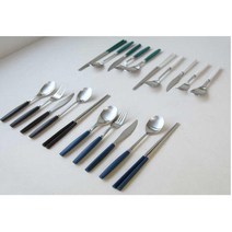 집밥먹는 커트러리 한식 양식 매장 신혼용 모던거실, 다크브라운/포크