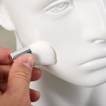 1 pc 미니 소형 텔레스코픽 블러셔 메이크업 브러쉬 휴대용 여행 소프트 싱글 페이스 파운데이션, [01] Synthetic fiber
