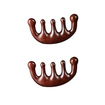 FANSDA 2개 전신 다용도 마사지 나무 빗괄사, 2개 전신마사지빗