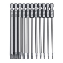 육각 별모양 나사 드라이버 드릴비트 100mm 11가지 마그네틱 전동드릴비트, 100mm 11Pcs