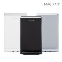 매직캔 히포크롬 듀얼오픈 휴지통 27리터, MH280GCR-그레이, MH280GCR-그레이