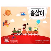 성장기 어린이 맞춤설계 HACCP 인증 달콤하고 맛있는 국내산 어린이 홈삼정 홍삼스틱 홍삼이 12g, 360g, 2박스