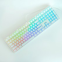 RGB 투과 푸딩 키캡 OEM 프로파일 반투명 투명 기계식 키보드 키캡, 108키
