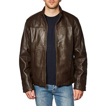 109162 Cole Haan 남성용 컨버터블 칼라가 있는 부드러운 양가죽 재킷